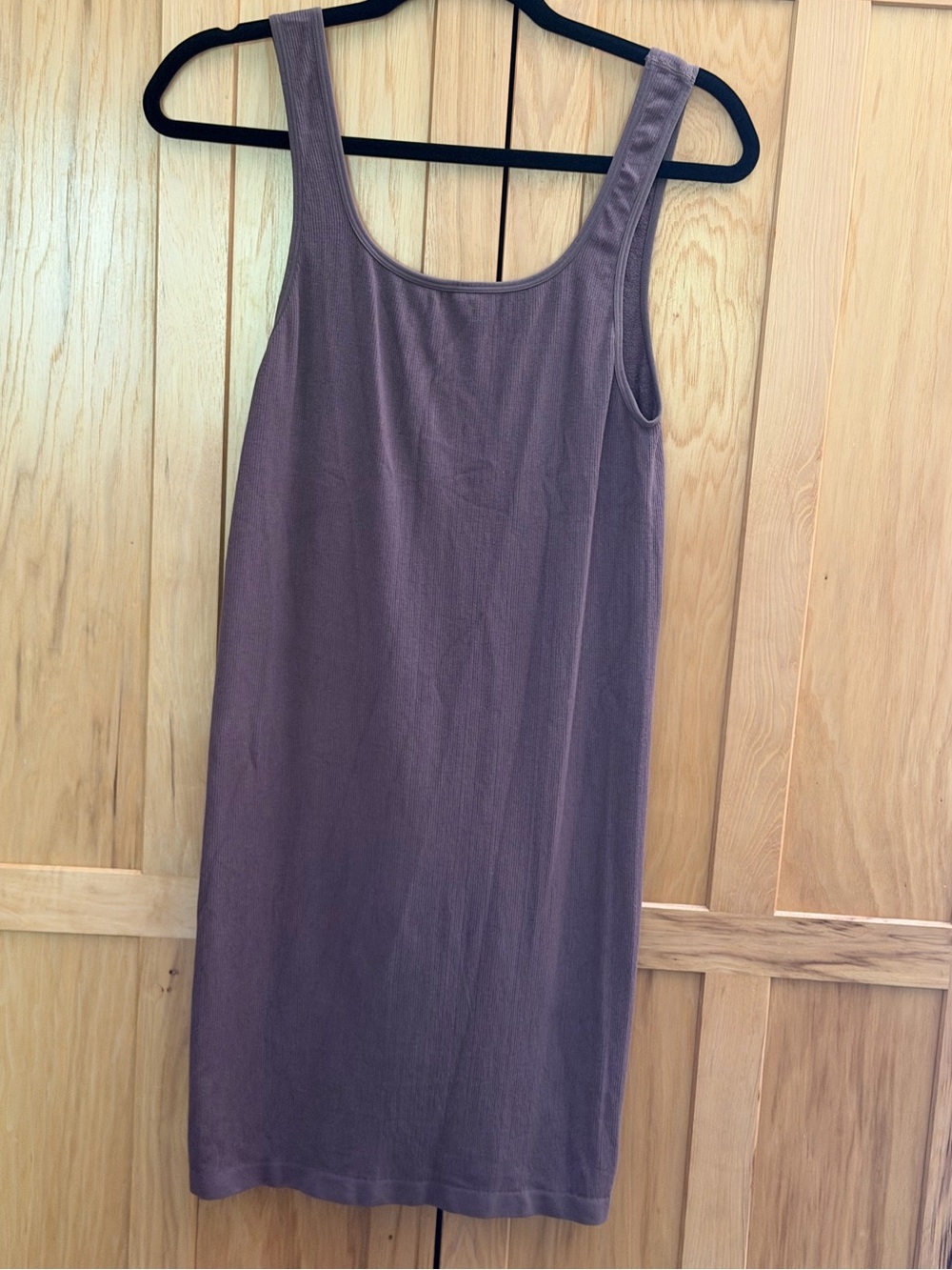 Classic Scoop-Neck Tank Dress — Mauve